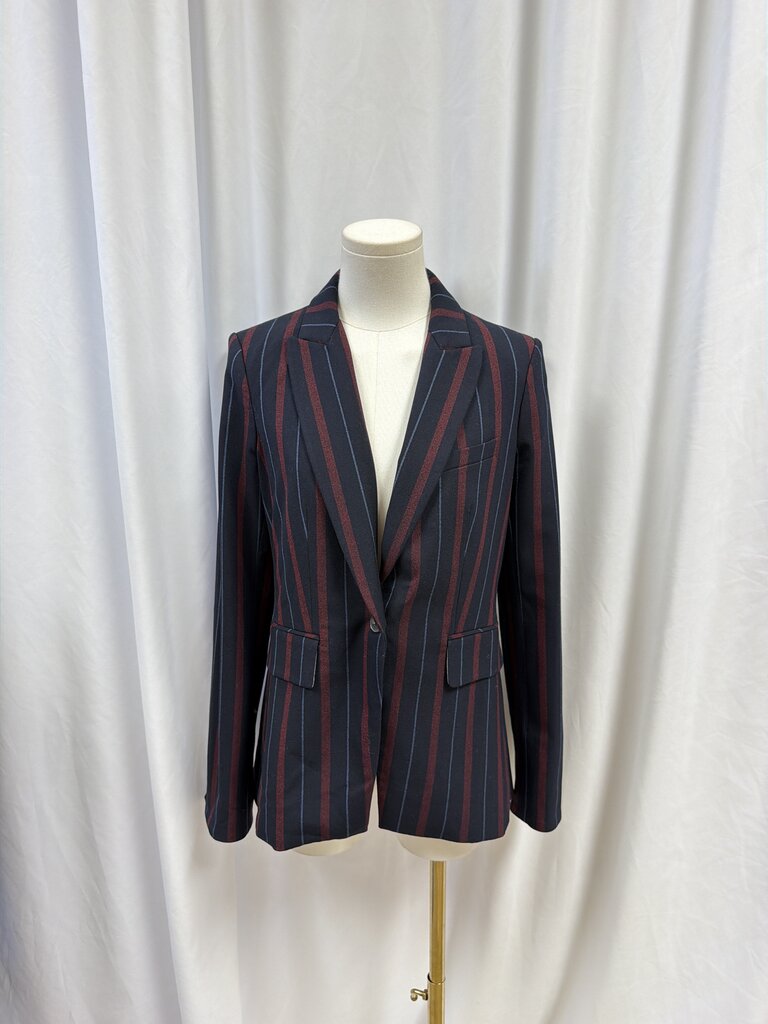 Veronica Beard Striped Dickey Blazer