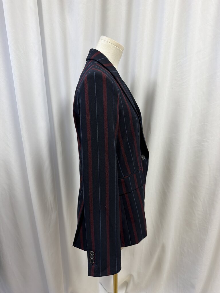 Veronica Beard Striped Dickey Blazer
