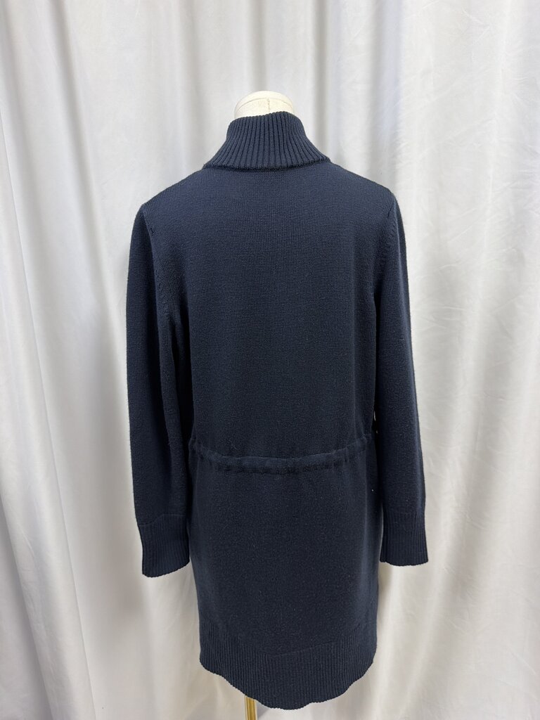 Lafayette 148 Long Quilted Zip Up Sweater