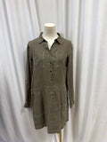 Michael Stars Khaki Linen Dress