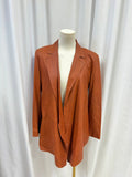 Escada Rust Leather Open Jacket