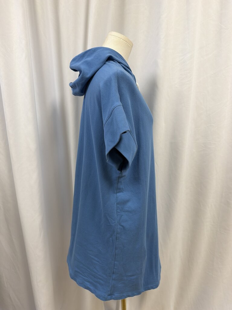 Fifteen Twenty Blue Short Sleeve Sweatshirt Dress