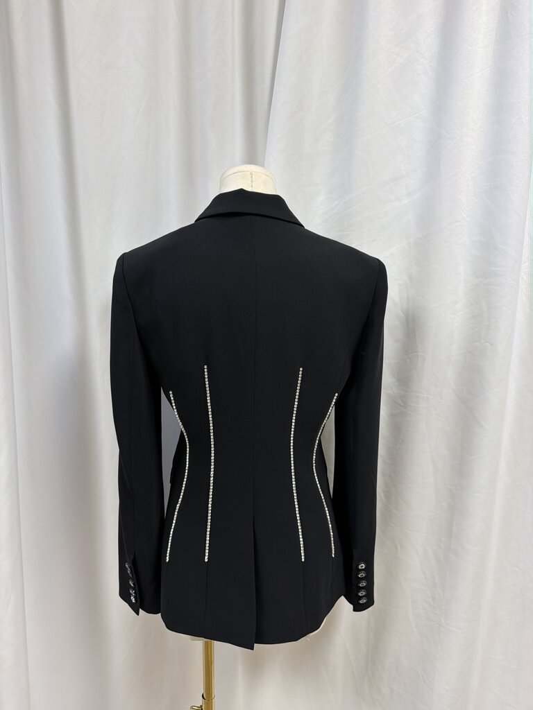Cinq a Sept Rhinestone Embellished Blazer