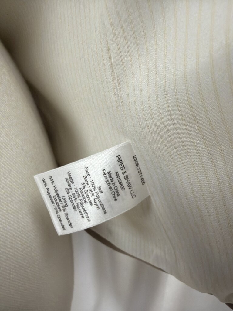 Veronica Beard Tan Vegan Leather Blazer