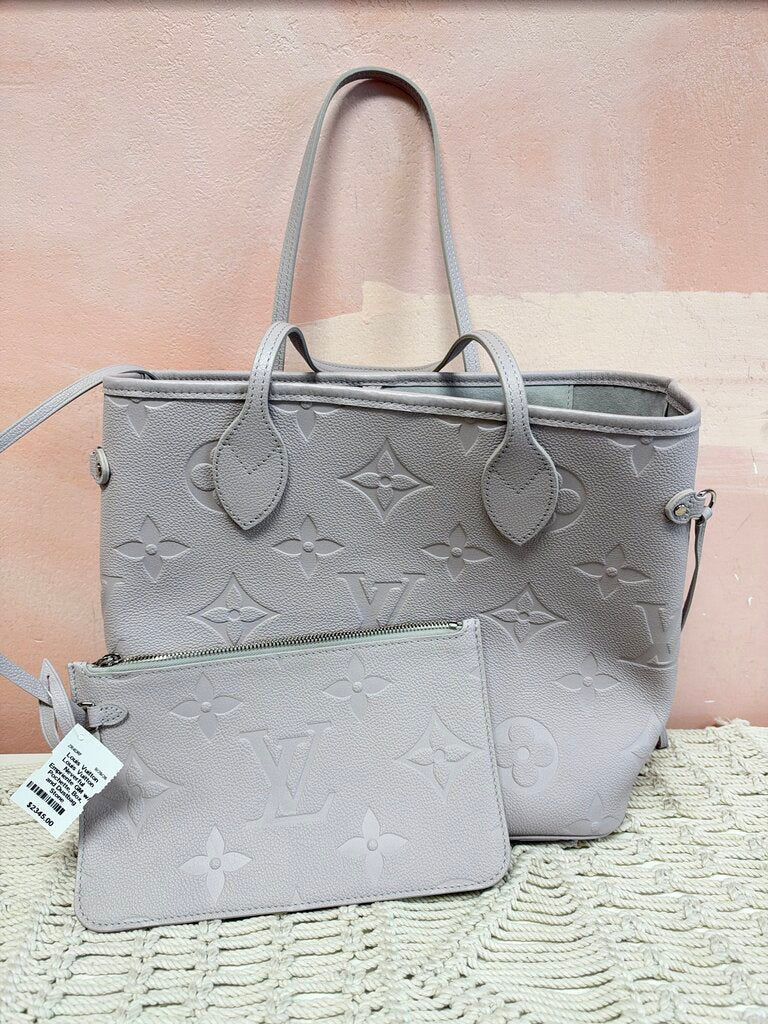 Louis Vuitton Neverful Empriente GM w/ Pochette, Box, and Dustbag