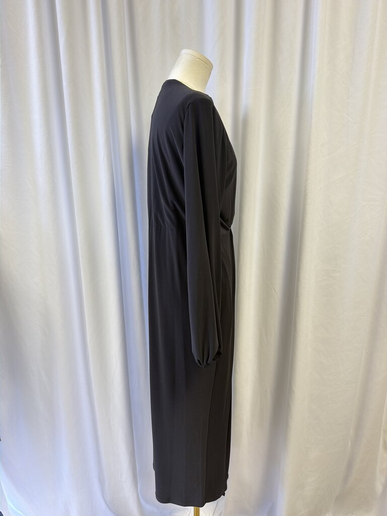 Ramy Brook Black V-Neck Midi Dress NWT
