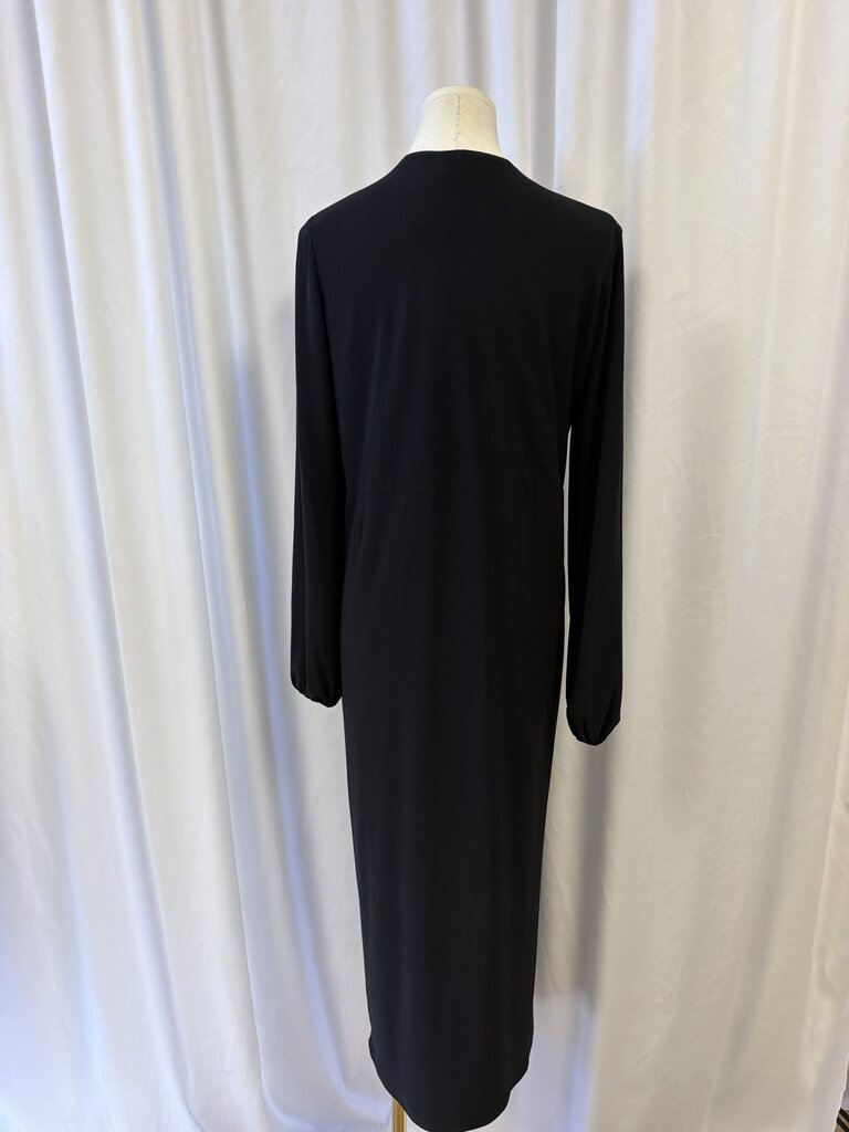 Ramy Brook Black V-Neck Midi Dress NWT