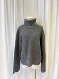 Veronica Beard Charcoal Cashmere Blend Turtleneck Sweater NWT