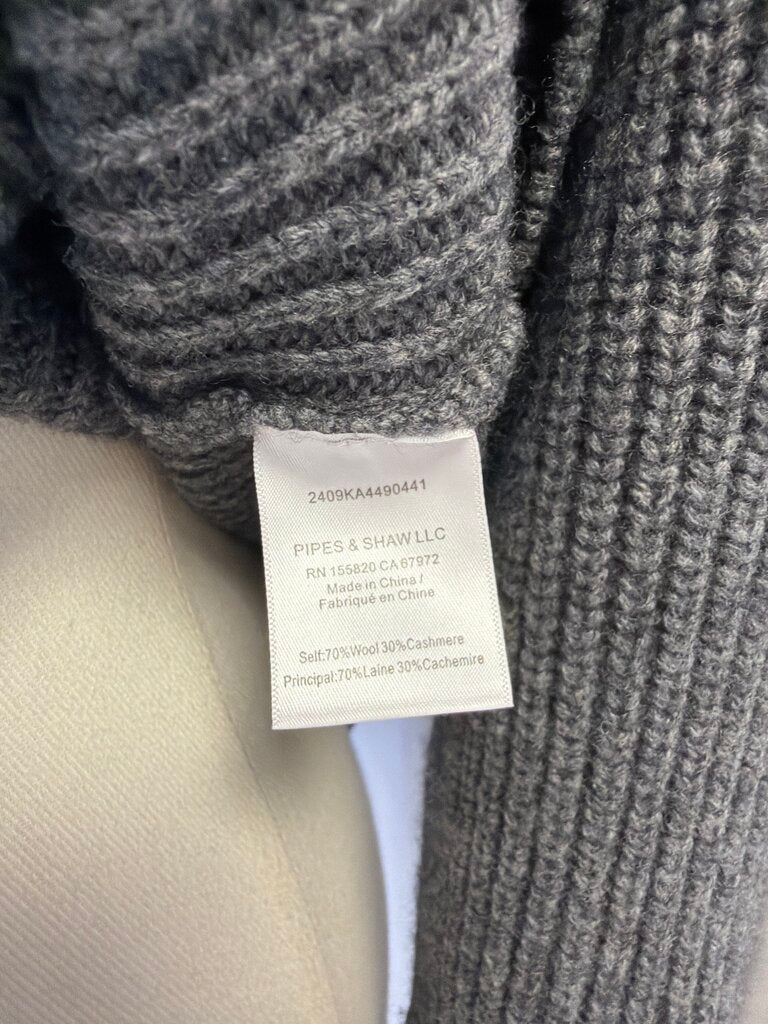 Veronica Beard Charcoal Cashmere Blend Turtleneck Sweater NWT
