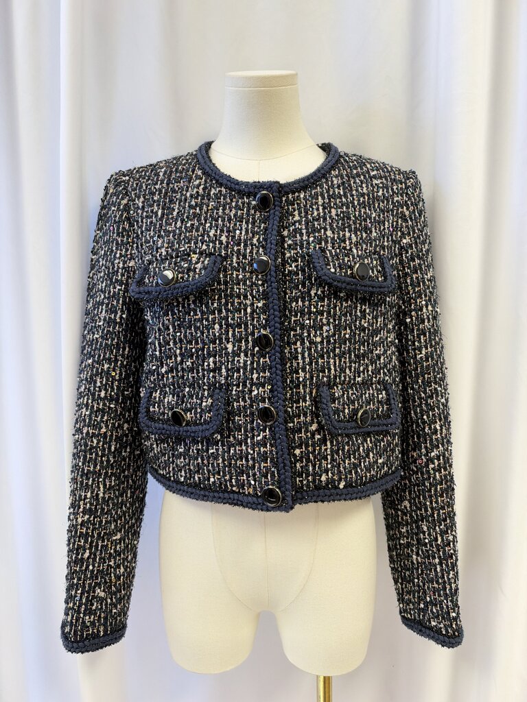 Self-Portrait Tweed Cropped Jacket