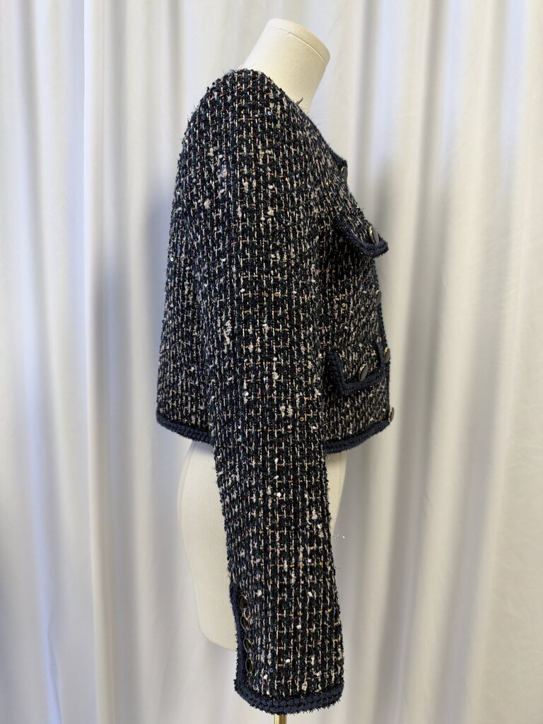 Self-Portrait Tweed Cropped Jacket