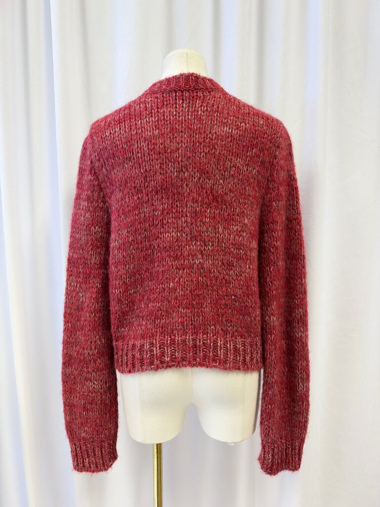 Frame Red Alpaca Cardigan