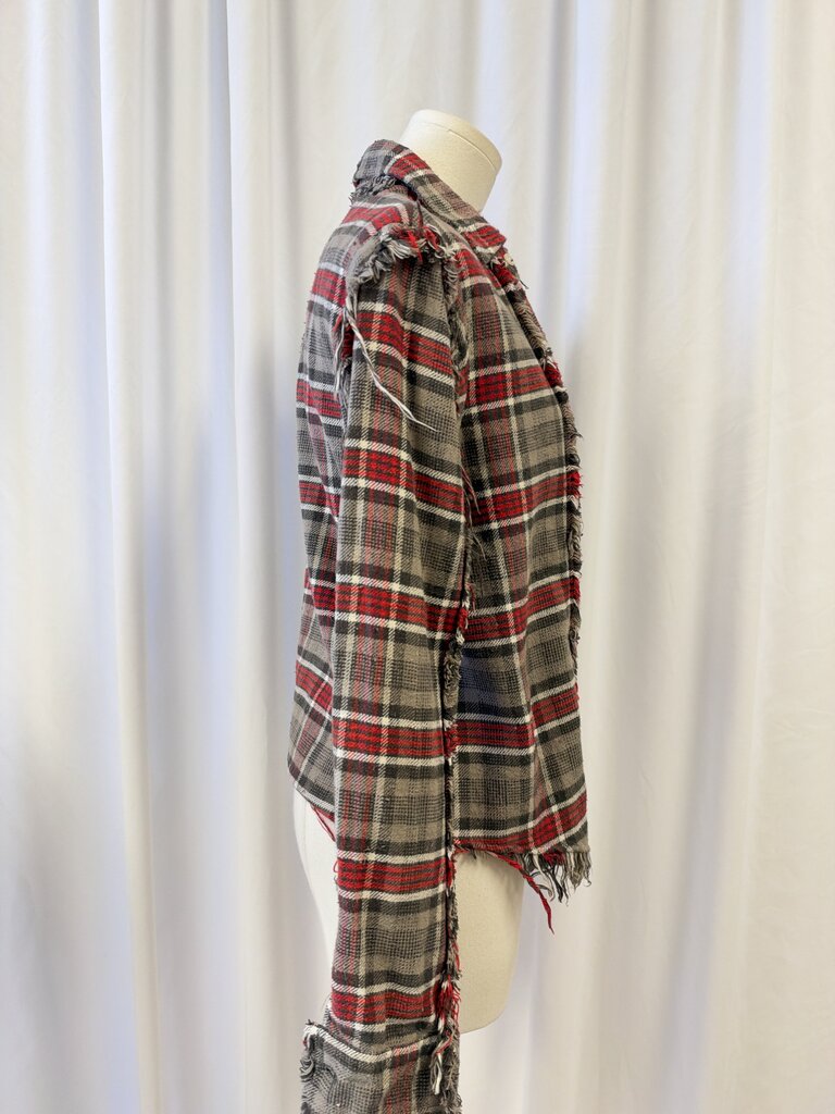 R13 Brown Flannel Button Up