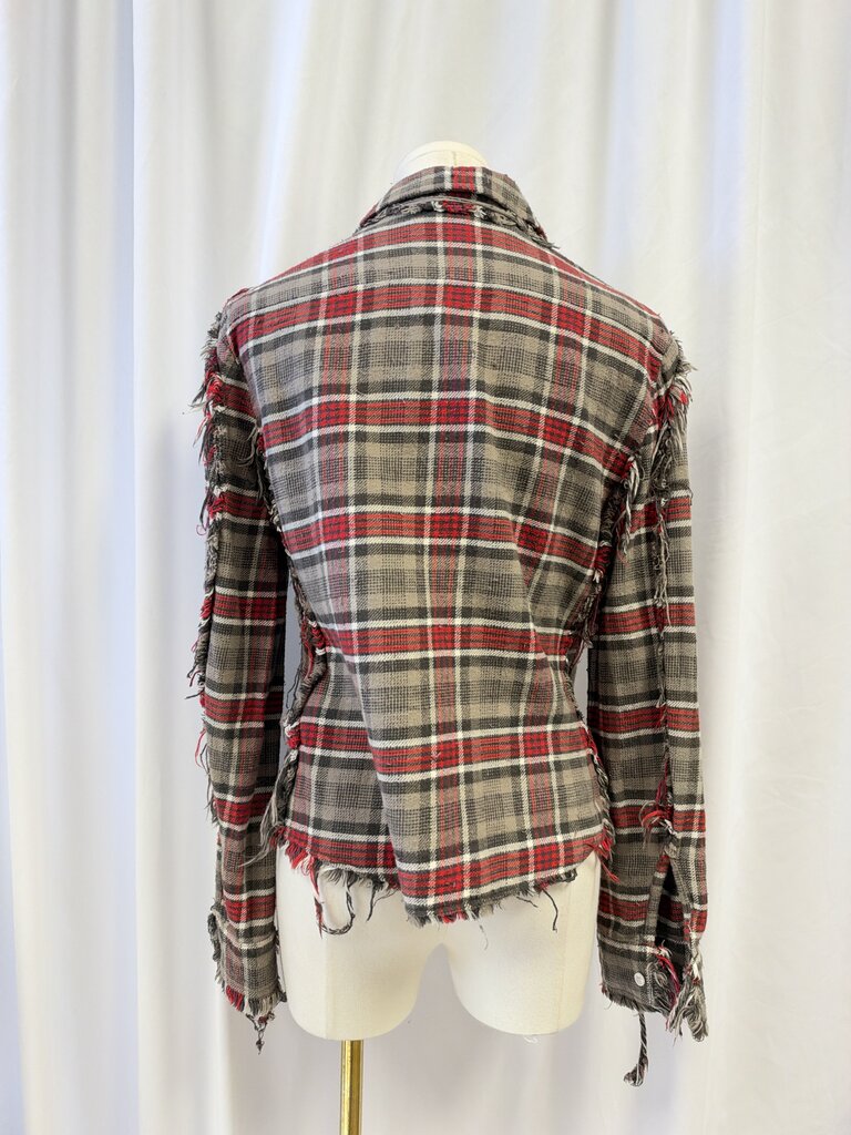 R13 Brown Flannel Button Up
