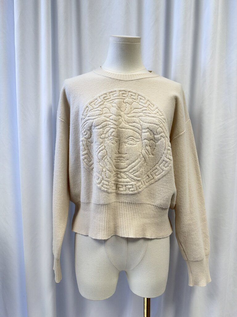 Versace Medusa 3D Wool Crew Neck Sweater (Originally $1375)