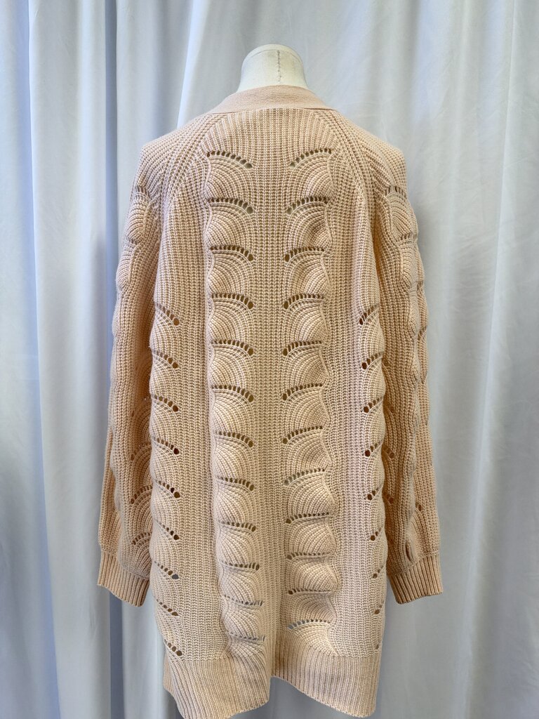 Elie Tahari Eyelet V-Neck Cardigan