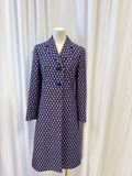 Prada Geomentric Diamond Print Wool Coat