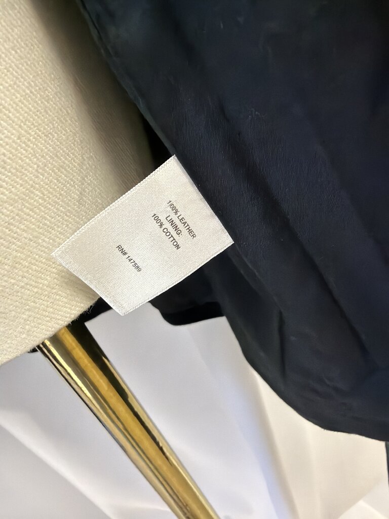 R/R Studio Suede Leather Belted Jacket