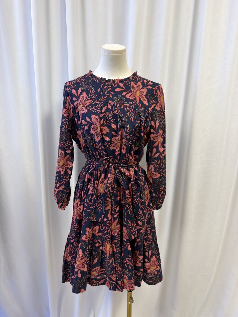 Birds of Paradis by Trovata Belted Long Sleeve Mini Dress
