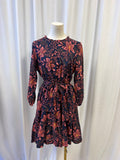 Birds of Paradis by Trovata Belted Long Sleeve Mini Dress