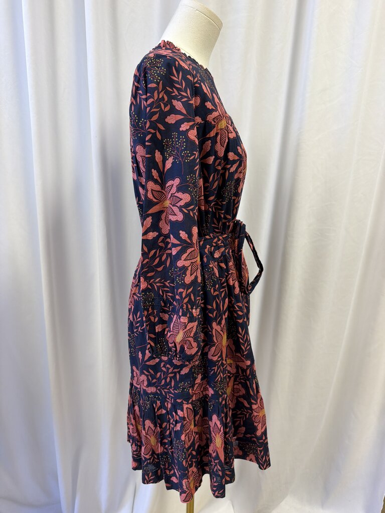 Birds of Paradis by Trovata Belted Long Sleeve Mini Dress