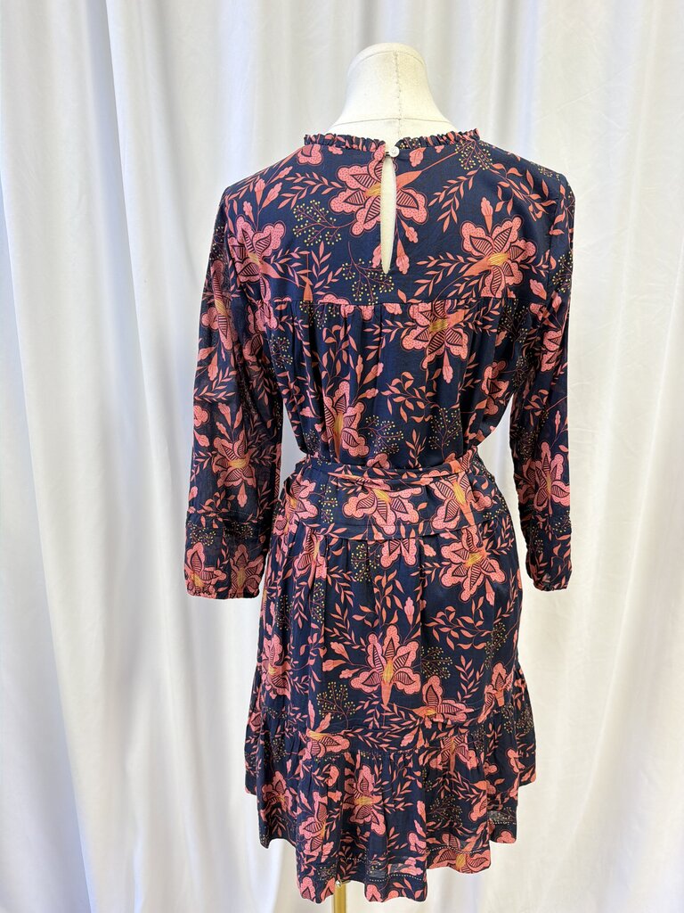 Birds of Paradis by Trovata Belted Long Sleeve Mini Dress