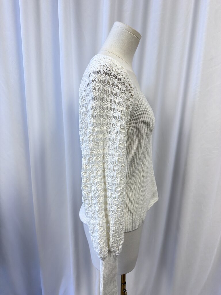 525 Crochet Sleeve Sweater