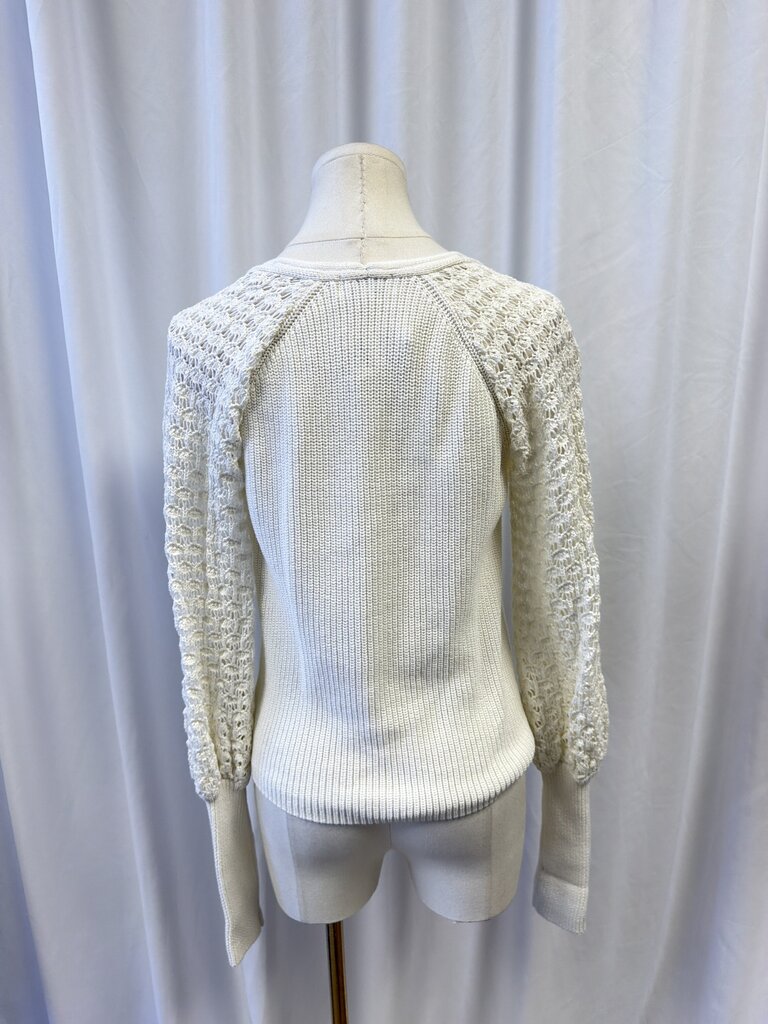 525 Crochet Sleeve Sweater