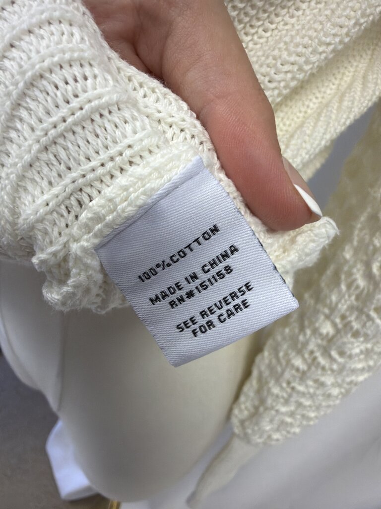 525 Crochet Sleeve Sweater