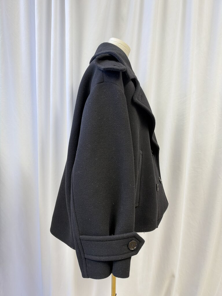Chloe 2026 Black Wool Double Breasted Coat ($2,890 in store)
