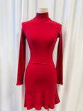 Reformation Ribbed Turtleneck Mini Dress