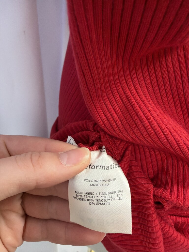 Reformation Ribbed Turtleneck Mini Dress