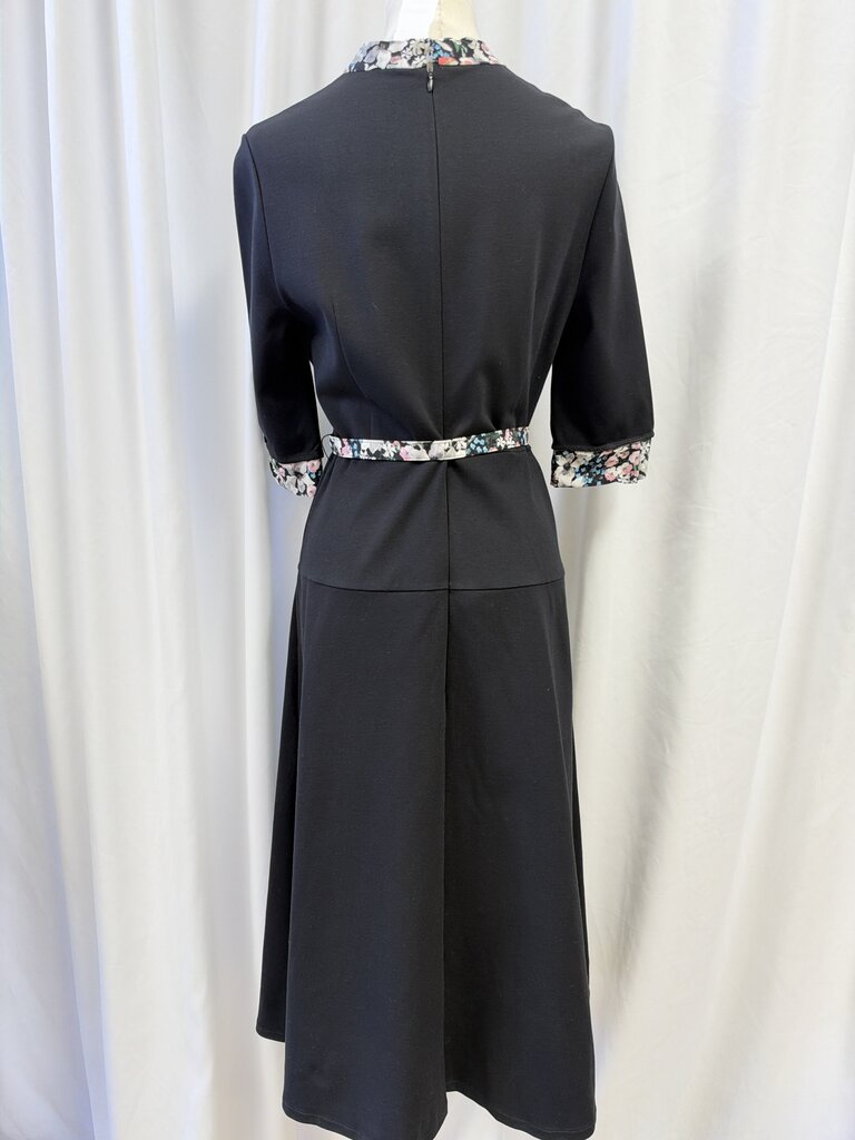 Erdem Floral Trim Belted Maxi Dress