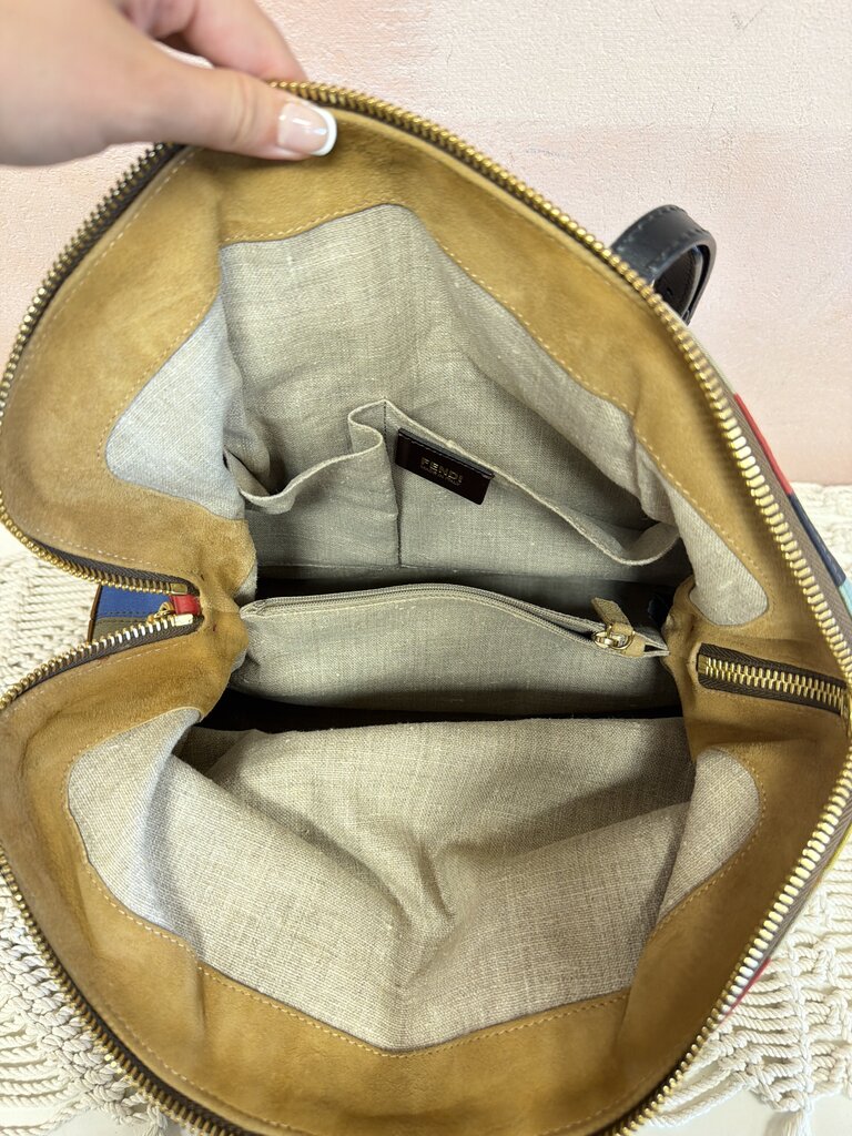 Fendi Multicolor Striped Tote (As Is)