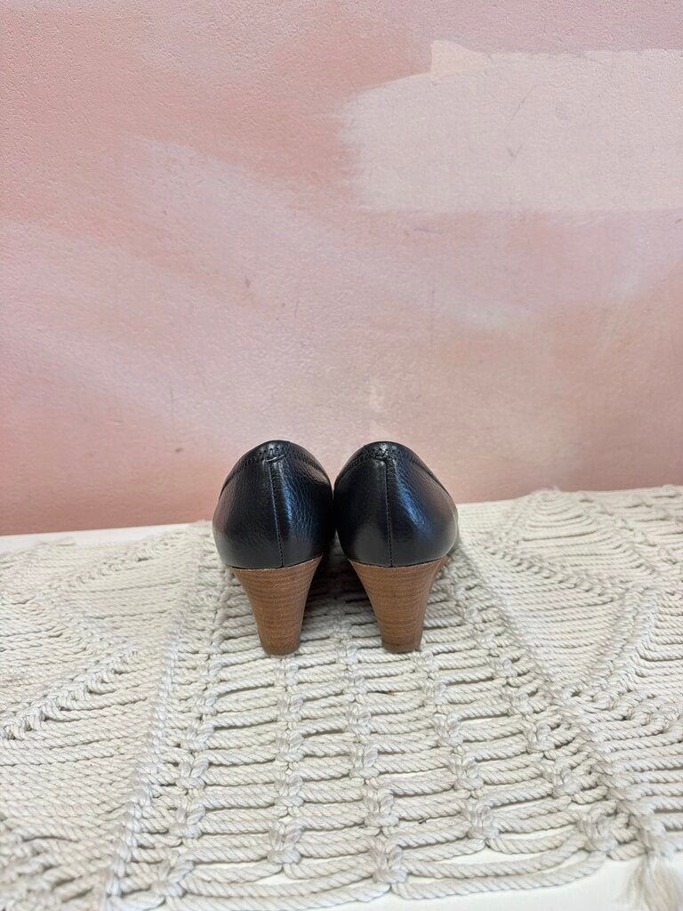 Tory Burch Leather Logo Wedge