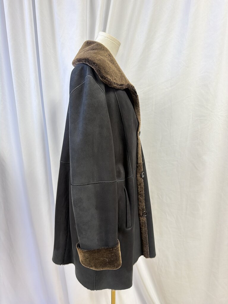 Burberry Shearling Suede Coat