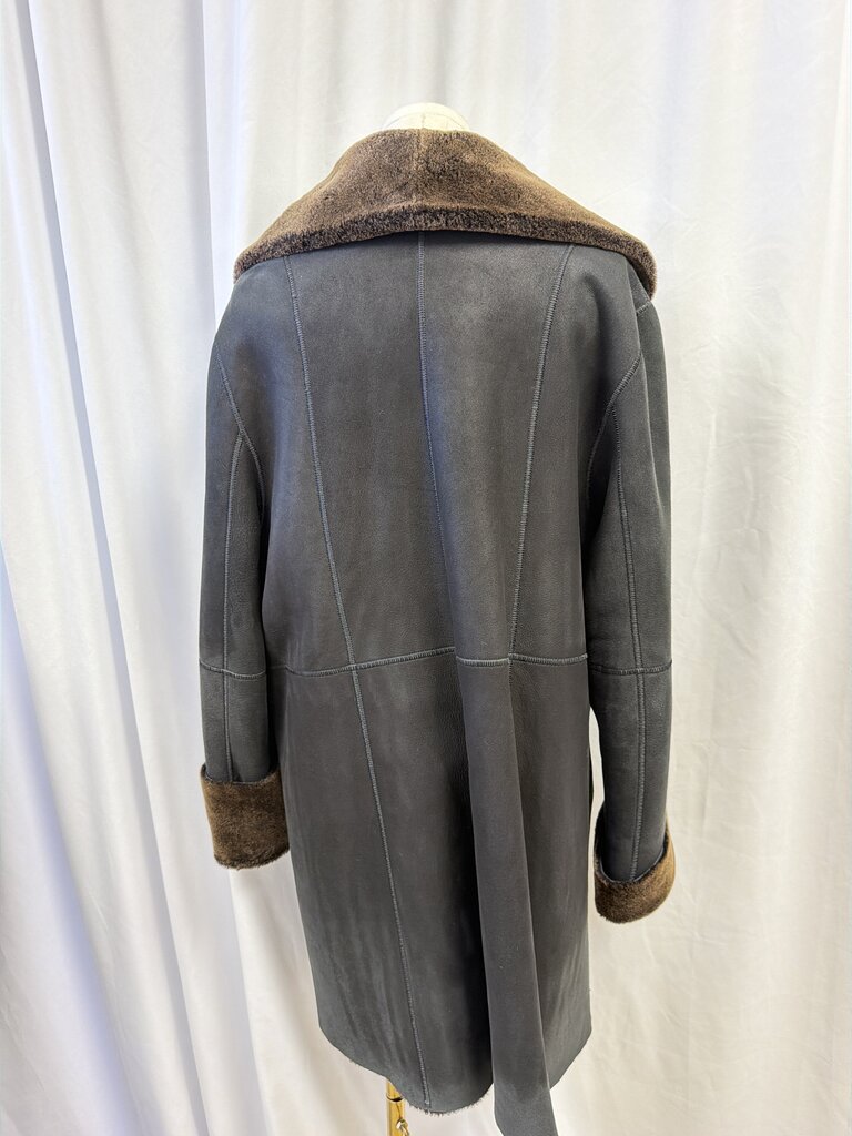 Burberry Shearling Suede Coat