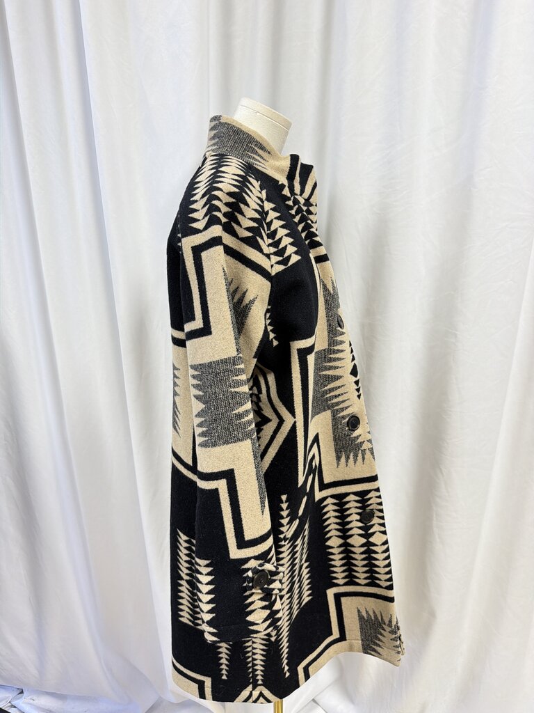 Pendleton Virgin Wool/Cotton Blend Patterned Coat