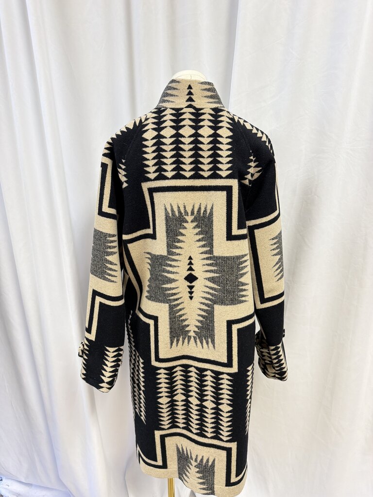 Pendleton Virgin Wool/Cotton Blend Patterned Coat