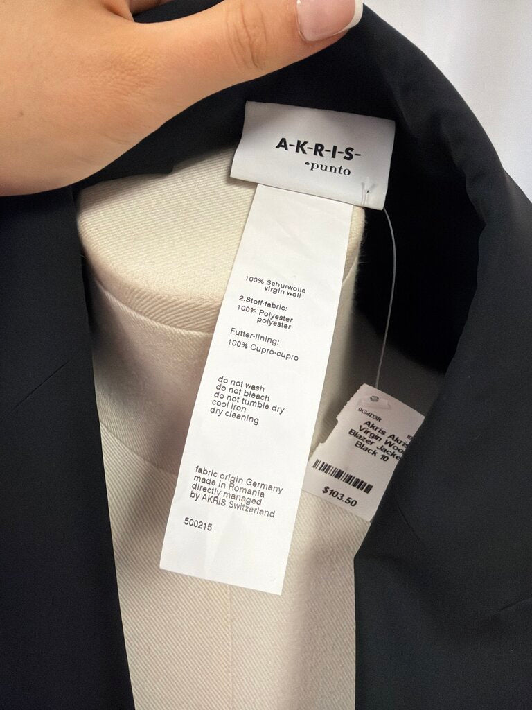 Akris Virgin Wool Blazer Jacket