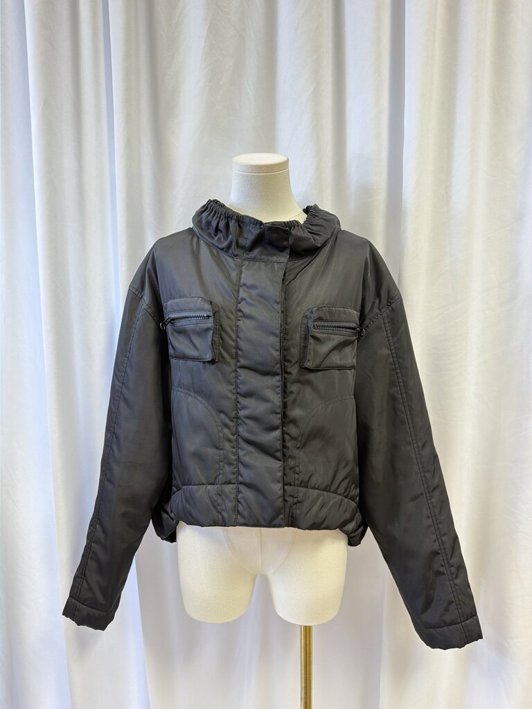 Vince Cropped Nylon Jacket