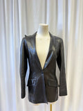 Mugler Leather Blazer