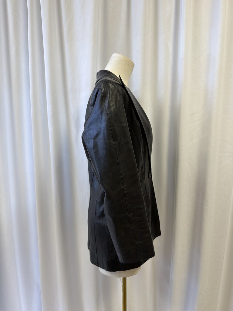 Mugler Leather Blazer