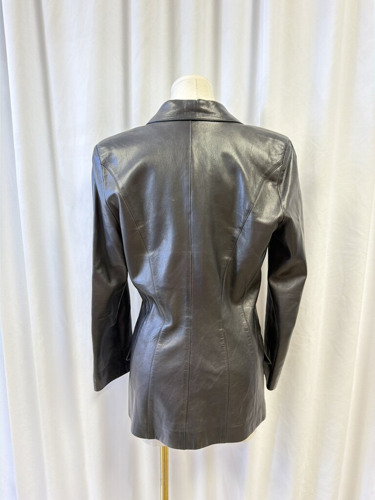 Mugler Leather Blazer
