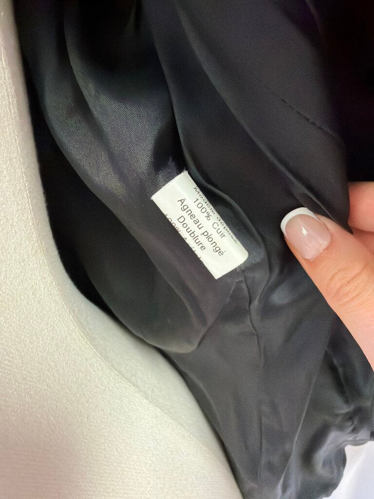 Mugler Leather Blazer