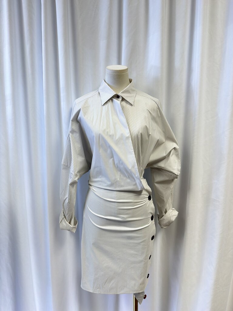 Philosophy Pinstriped Wrap Dress NWT