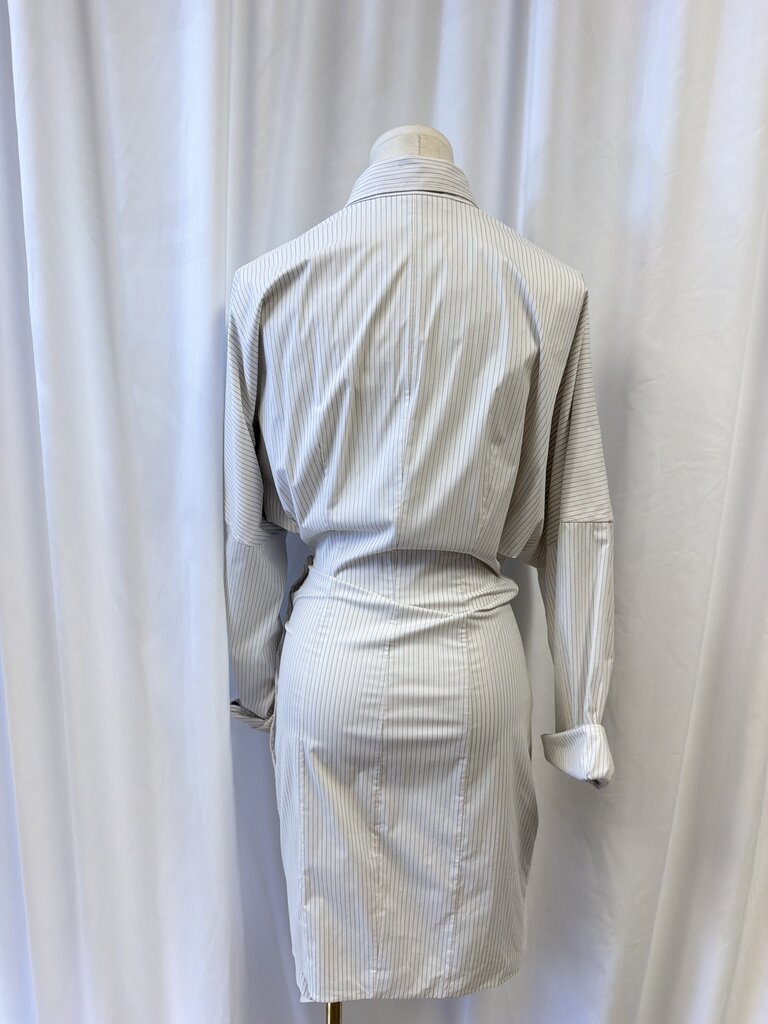 Philosophy Pinstriped Wrap Dress NWT