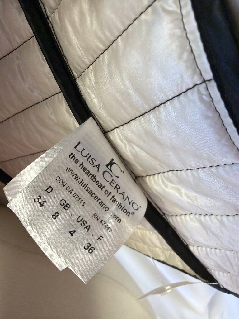 Luisa Cerano Cap Sleeve Puffer Vest