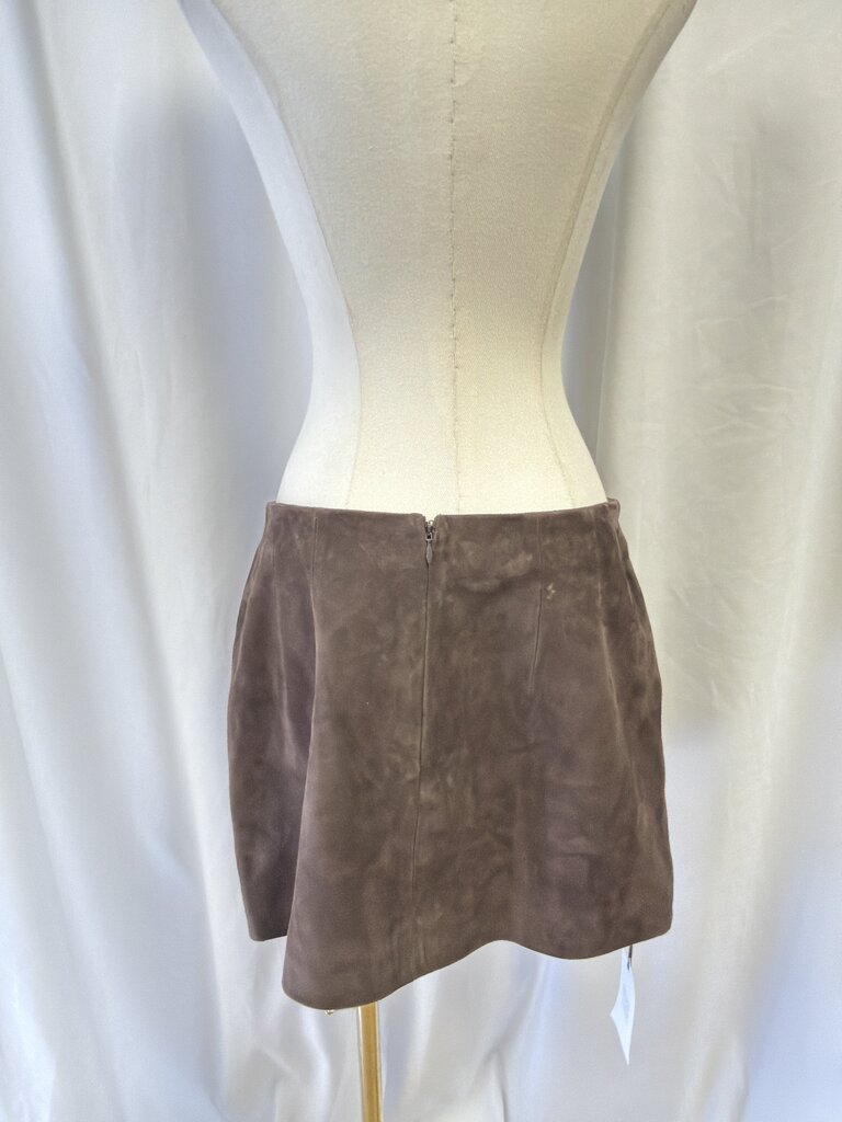 Sophia Richie Grainge Goat Leather Suede Skirt NWT (Originally $500)