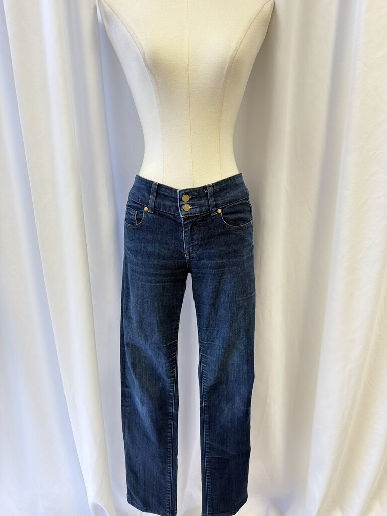 Paige Dark Straight Leg Jeans